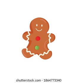 The brown gingerbread looks smile  