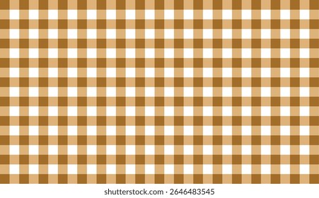 Brown gingham seamless pattern background motif squares gingham shape can used for banner, fabric pattern, backdrop, tablecloth, clothing, shirt, gown, paper, bedding, blanket and other textile	