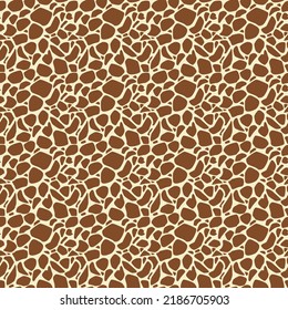 brown giraffe skin vector graphic seamless patterns
