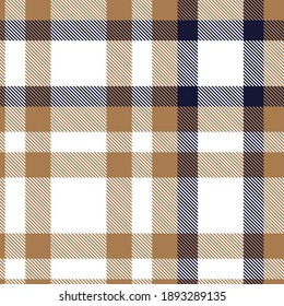 Brown Glen Plaid seamless pattern suitable for fashion textiles and graphics