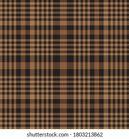 Brown Glen Plaid textured seamless pattern suitable for fashion textiles and graphics