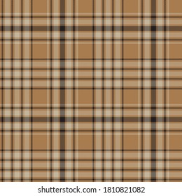 Brown Glen Plaid textured seamless pattern suitable for fashion textiles and graphics