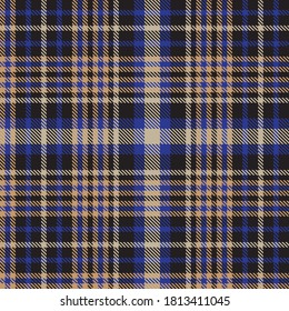 Brown Glen Plaid textured seamless pattern suitable for fashion textiles and graphics