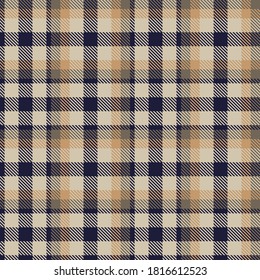Brown Glen Plaid textured seamless pattern suitable for fashion textiles and graphics