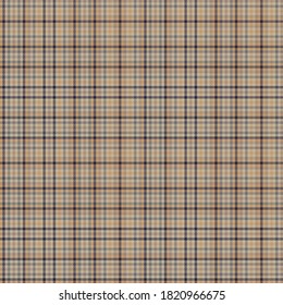 Brown Glen Plaid textured seamless pattern suitable for fashion textiles and graphics