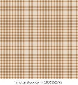 Brown Glen Plaid textured seamless pattern suitable for fashion textiles and graphics