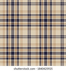 Brown Glen Plaid textured seamless pattern suitable for fashion textiles and graphics