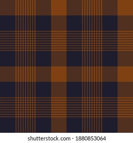 Brown Glen Plaid textured seamless pattern suitable for fashion textiles and graphics