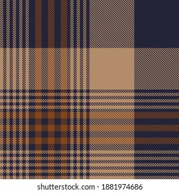 Brown Glen Plaid textured seamless pattern suitable for fashion textiles and graphics