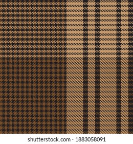 Brown Glen Plaid textured seamless pattern suitable for fashion textiles and graphics
