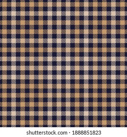 Brown Glen Plaid textured seamless pattern suitable for fashion textiles and graphics