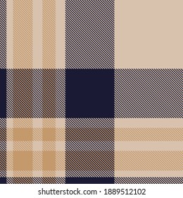 Brown Glen Plaid textured seamless pattern suitable for fashion textiles and graphics