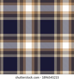 Brown Glen Plaid textured seamless pattern suitable for fashion textiles and graphics