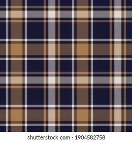 Brown Glen Plaid textured seamless pattern suitable for fashion textiles and graphics