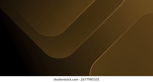 Brown and gold gradient abstract background with luxurious and elegant gold geometric design. Modern background concept for covers, brochures, banners, and cards.