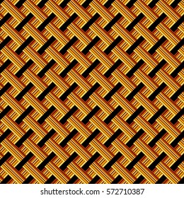  brown and gold wicker Seamless Pattern  vector eps.10