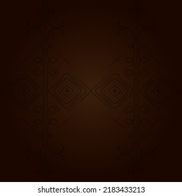 brown gradient background with abstract ornate motif. elegant, creative and unique. suitable for background, texture, wallpaper, decor, brochure and poster