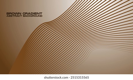 Brown gradient with curve line abstract background for backdrop or presentation