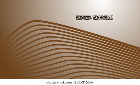Brown gradient with curve line abstract background for backdrop or presentation