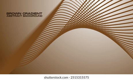 Brown gradient with curve line abstract background for backdrop or presentation