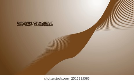 Brown gradient with curve line abstract background for backdrop or presentation
