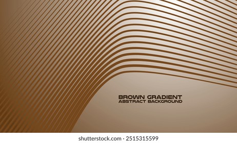 Brown gradient with curve line abstract background for backdrop or presentation