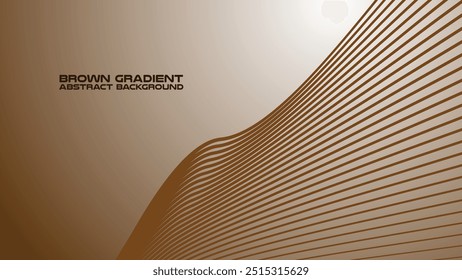 Brown gradient with curve line abstract background for backdrop or presentation