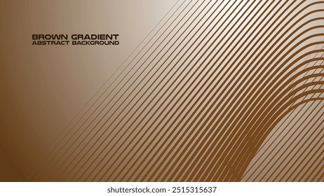 Brown gradient with curve line abstract background for backdrop or presentation