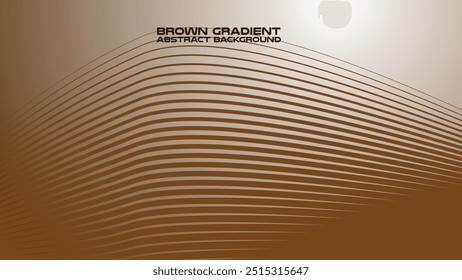Brown gradient with curve line abstract background for backdrop or presentation