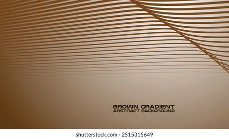 Brown gradient with curve line abstract background for backdrop or presentation