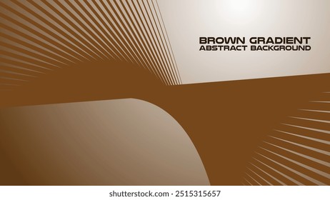 Brown gradient with curve line abstract background for backdrop or presentation