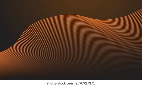 Brown gradient with curve line abstract background for backdrop