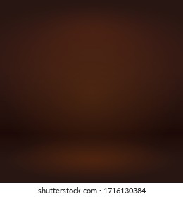 Brown gradient empty studio room background, template mock up for display of content or product. Vector 