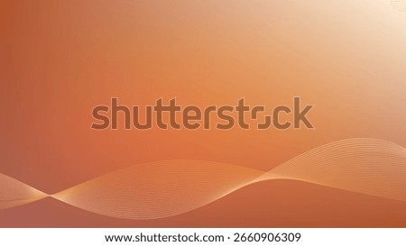 Brown gradient mesh with blended wavy lines abstract background nice for wallpaper or banner
