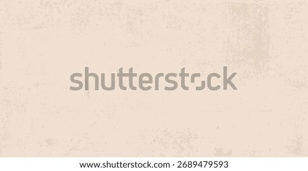 Brown grainy paper texture. Rice paper with grunge neutral colors dust. Craft recycle material. Neutral tone daub background. Pale eggshell backdrop. Natural creamy canvas. Vector illustration.
