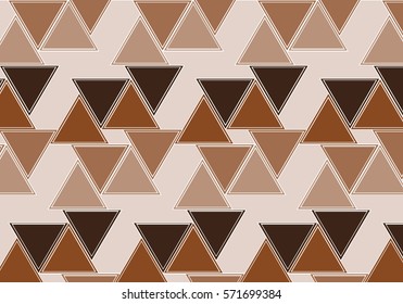 Brown graphic triangle pattern texture.