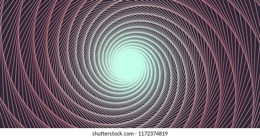 brown graphic vortex with shimmering open center