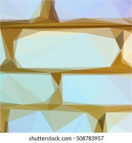 brown gray abstract geometric polygonal pattern, triangles, vector illustration