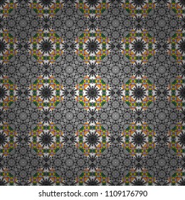 Brown, gray and purple diagonal tiles. Vector stock illustration in a modern flat style. Creative seamless pattern, modern diagonal abstract background with geometric elements.