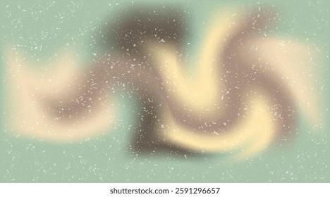  brown and green blurred gradient with grain noise effect background, for art product design, social media, trendy, vintage, flyer, banner