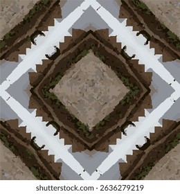 Brown Green Camouflage Vector Design