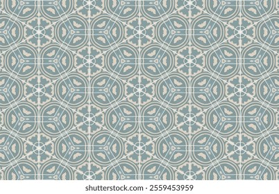 Brown and green grunge tile design pattern