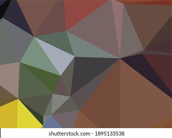 Vector de gradiente de polígono de color marrón y gris - fondo y textura