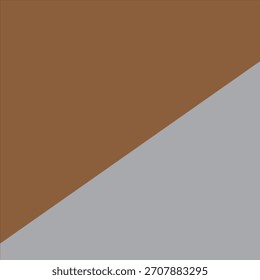 Brown and grey diagonal color block.
