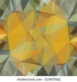 Brown Grey Green background geometric polygonal mosaic, vector illustration, abstract texture triangle