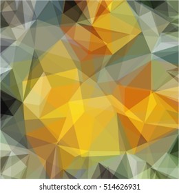 Brown Grey Green background geometric polygonal mosaic, vector illustration, abstract texture triangle