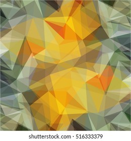 Brown Grey Green background geometric polygonal mosaic, vector illustration, abstract texture triangle