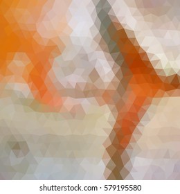 Brown and grey polygonal illustration with triangle. Geometric background.