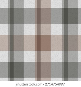 Brown grey tartan and plaid pattern. Vector design
