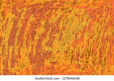 Brown grunge background of hand-drawn pattern. Modern urban grunge texture shaded surface, blank for youth stylish print. Vector EPS10 illustration